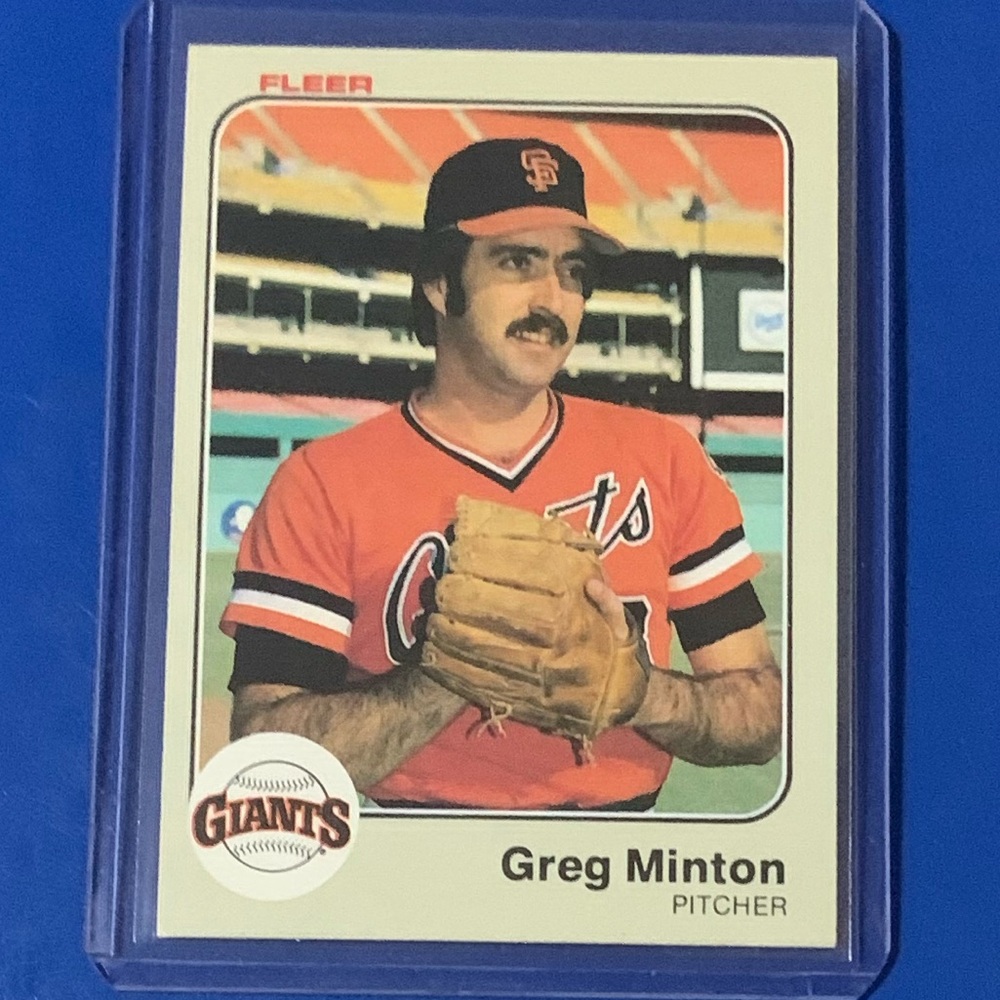 Greg Minton #269 1983 Fleer Baseball Trading Card